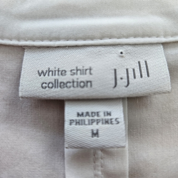 J. Jill Womens Button Down Long Sleeve Size Medium Classic Workwear Summer - Picture 9 of 10